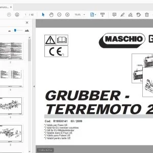 MASCHIO GASPARDO GRUBBER - TERREMOTO 2 PARTS MANUAL - PDF DOWNLOAD
