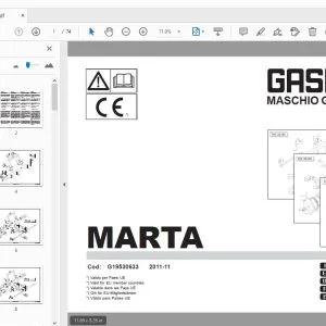 MASCHIO GASPARDO MARTA PARTS MANUAL G19530633 - PDF DOWNLOAD
