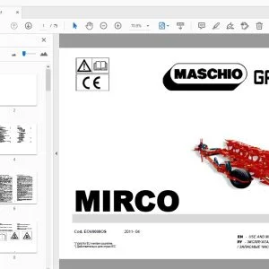 MASCHIO GASPARDO MIRCO USE & MAINTENANCE / PARTS MANUAL - PDF