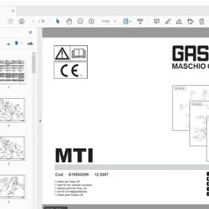 MASCHIO GASPARDO MTI PARTS MANUAL G19530296 - PDF DOWNLOAD