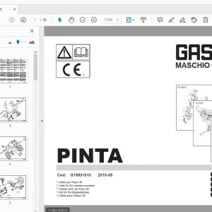 MASCHIO GASPARDO PINTA PARTS MANUAL G19531010 - PDF DOWNLOAD