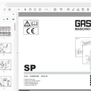 MASCHIO GASPARDO SP PARTS MANUAL G19530198 - PDF DOWNLOAD