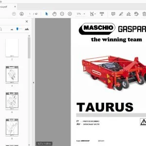 MASCHIO GASPARDO TAURUS PARTI DI RICAMBIO - PDF DOWNLOAD