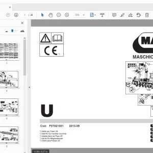 MASCHIO GASPARDO U PARTS MANUAL F07021001 - PDF DOWNLOAD