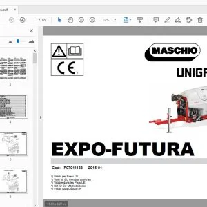MASCHIO GASPARDO UNIGREEN EXPO-FUTURA PARTS MANUAL F07011138 - PDF
