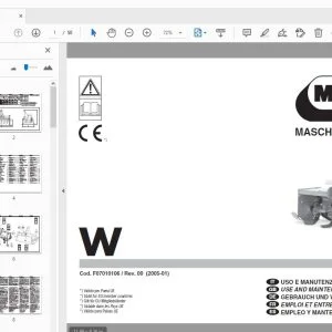 MASCHIO GASPARDO W USE & MAINTENANCE / PARTS MANUAL - PDF