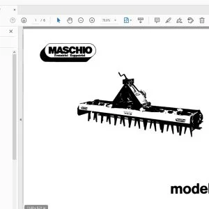 MASCHIO HB PARTS MANUAL - PDF DOWNLOAD