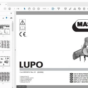 MASCHIO LUPO USE & MAINTENANCE / PARTS MANUAL 00553074 - PDF DOWNLOAD