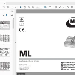MASCHIO ML USE & MAINTENANCE / PARTS MANUAL - PDF DOWNLOAD