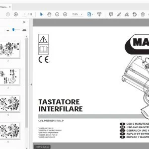 MASCHIO TASTATORE INTERFILARE USE & MAINTENANCE / PARTS MANUAL - PDF