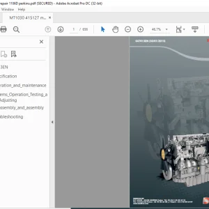 Manitou 1106D - EURO 3 PERKINS ENGINE Repair Manual - PDF DOWNLOAD