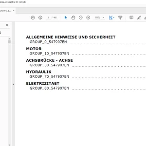 Manitou AXLE MT MT835 Repair Manual - PDF DOWNLOAD