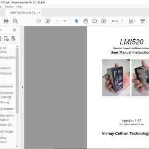 Manitou LMI520 User Instructions Manual  - PDF DOWNLOAD