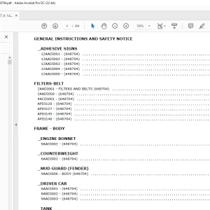 Manitou MRT-X 1440 Spare Parts Catalog Manual - PDF DOWNLOAD