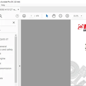 Manitou MT3050 Repair Manual - PDF DOWNLOAD