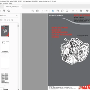 Manitou SÉRIE PSR09 Manuale de riparazione - PDF DOWNLOAD