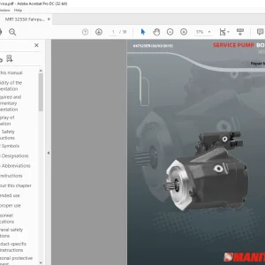 Manitou SERVICE PUMP BOSCH SERIE 10 REPAIR MANUAL - PDF DOWNLOAD