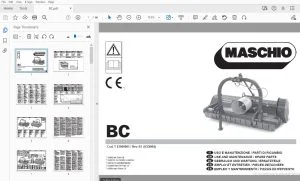Maschio BC Use & Maintenance/Parts Manual - PDF DOWNLOAD