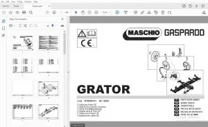 Maschio Gaspardo Grator Parts Manual R19530131 - PDF DOWNLOAD
