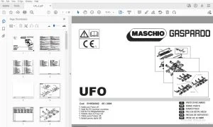 Maschio Gaspardo UFO Parts Manual (R19530062) - PDF DOWNLOAD