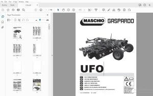 Maschio Gaspardo UFO Use & Maintenance Manual - PDF DOWNLOAD