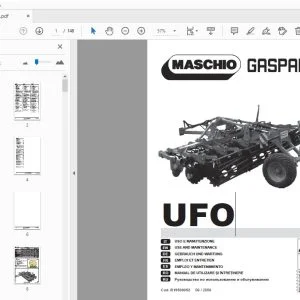 Maschio Gaspardo UFO Use & Maintenance Manual - PDF DOWNLOAD