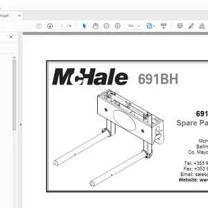 McHale 691BH Baler Wrapper Parts Manual CLT00350 - PDF DOWNLOAD
