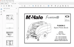 McHale FUSION 3 Baler Wrapper Parts Manual - PDF DOWNLOAD