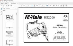 McHale HS2000 Baler Wrapper Parts Manual - PDF DOWNLOAD