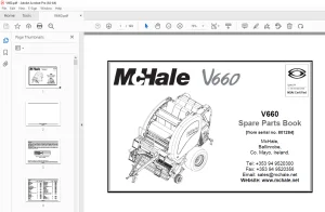 McHale V660 Baler Wrapper Parts Manual - PDF DOWNLOAD