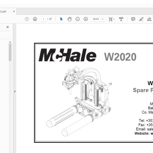 McHale W2020 Baler Wrapper Parts Manual - PDF DOWNLOAD