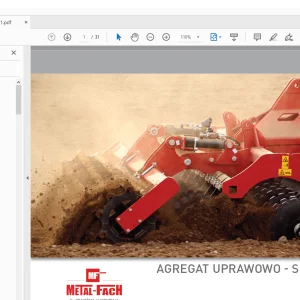 Metal-Fach AGREGAT UPRAWOWO - SIEWNY U740/1 KATALOG CZĘŚCI PDF