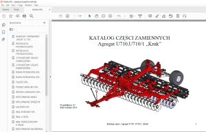 Metal-Fach Agregat U710,U7101 „Kruk” KATALOG CZĘŚCI ZAMIENNYCH PDF