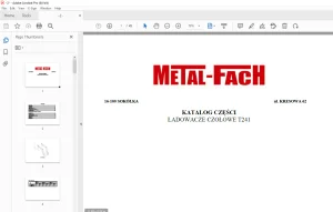Metal-Fach ŁADOWACZE CZOŁOWE T241 KATALOG CZĘŚCI- PDF DOWNLOAD