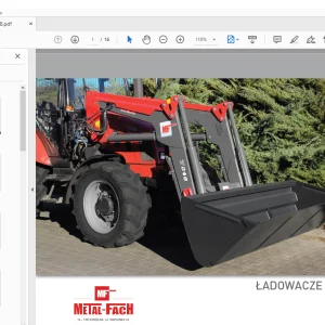 Metal-Fach ŁADOWACZE CZOŁOWE T248 KATALOG CZĘŚCI - PDF DOWNLOAD