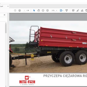 Metal-Fach PRZYCZEPA CIĘŻAROWA ROLNICZA T730 KATALOG CZĘŚCI - PDF DOWNLOAD
