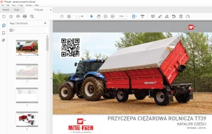 Metal-Fach PRZYCZEPA CIĘŻAROWA ROLNICZA T739 KATALOG CZĘŚCI PDF