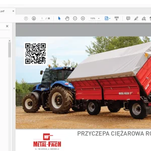Metal-Fach PRZYCZEPA CIĘŻAROWA ROLNICZA T739 KATALOG CZĘŚCI PDF