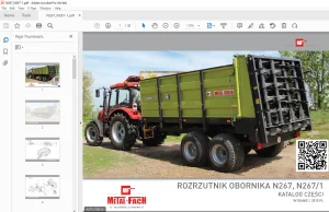 Metal-Fach ROZRZUTNIK OBORNIKA N267, N2671 KATALOG CZĘŚCI - PDF DOWNLOAD