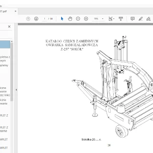 Metal-Fach Z-237 CZĘŚCI ZAMIENNYCH OWIJARKA SAMOZAŁADOWCZA PDF