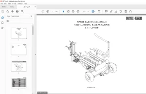 Metal-Fach Z-577 Bale Wrapper Parts Manual - PDF DOWNLOAD