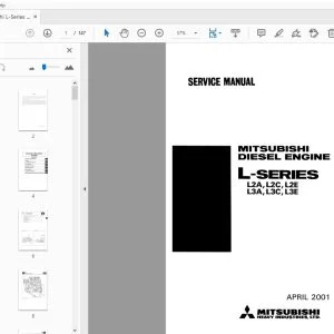 Mitsubishi L-Series L2A, L2C, L2E, L3A, L3C, L3E Diesel Engine Service Manual - PDF
