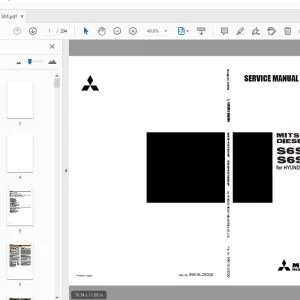 Mitsubishi S6S-Y3T61HF S6S-Y3T62HF Diesel Engines Service Manual - PDF DOWNLOAD