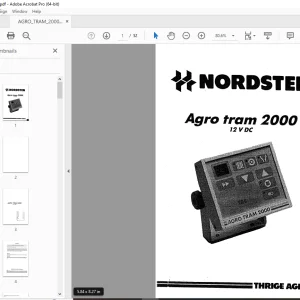 Nordsten Agro tram 2000 12 V DC Fertilizer Spreader Parts Manual PDF