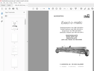 Nordsten Fertilizer Distributor KSB 4.00-6.00m Parts Manual PDF