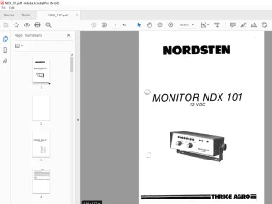 Nordsten Fertilizer Monitor NDX 101 12V DC Parts Manual - PDF DOWNLOAD