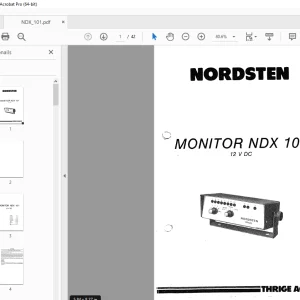 Nordsten Fertilizer Monitor NDX 101 12V DC Parts Manual - PDF DOWNLOAD