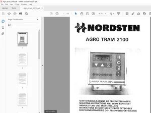 Nordsten Fertilizer Spreader AGRO TRAM 2100 Parts Manual PDF