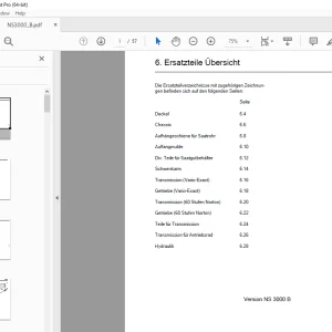 Nordsten NS 3000 B Seed drill Ersatzteilliste - PDF DOWNLOAD