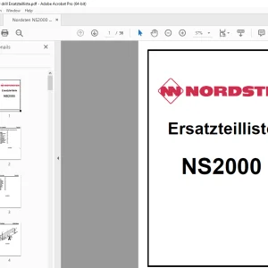 Nordsten NS2000 Seed drill Ersatzteilliste - PDF DOWNLOAD